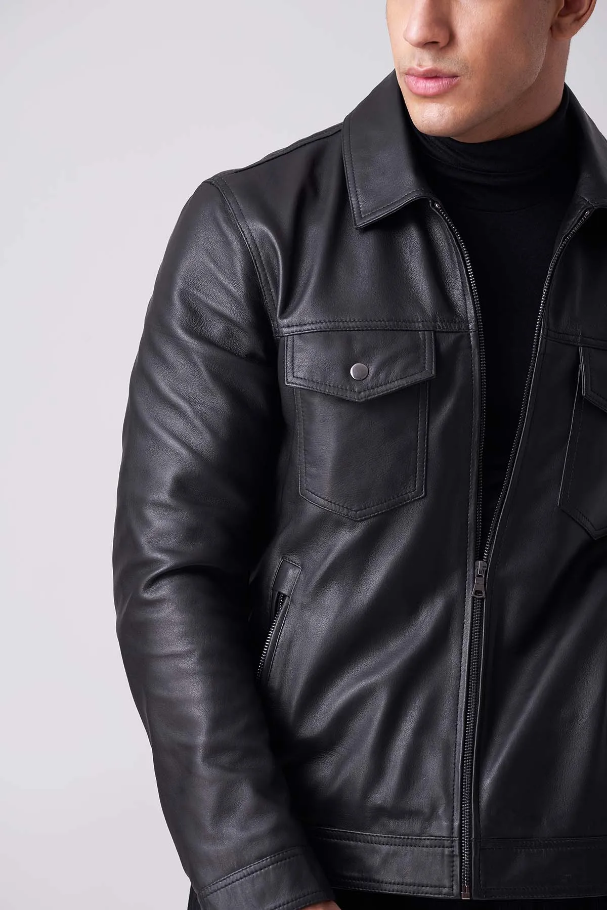Men Luxuary Leather Jacket
