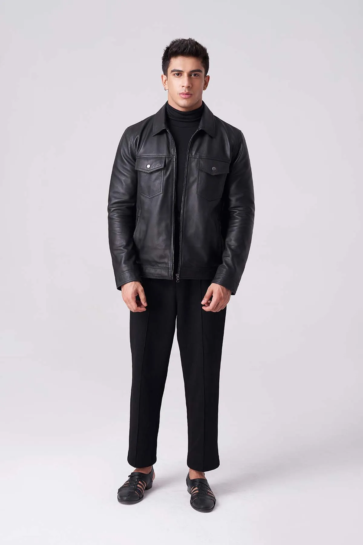 Men Luxuary Leather Jacket