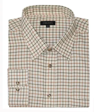 Mens Plus Size Poly Cotton County Check Shirts (15704)