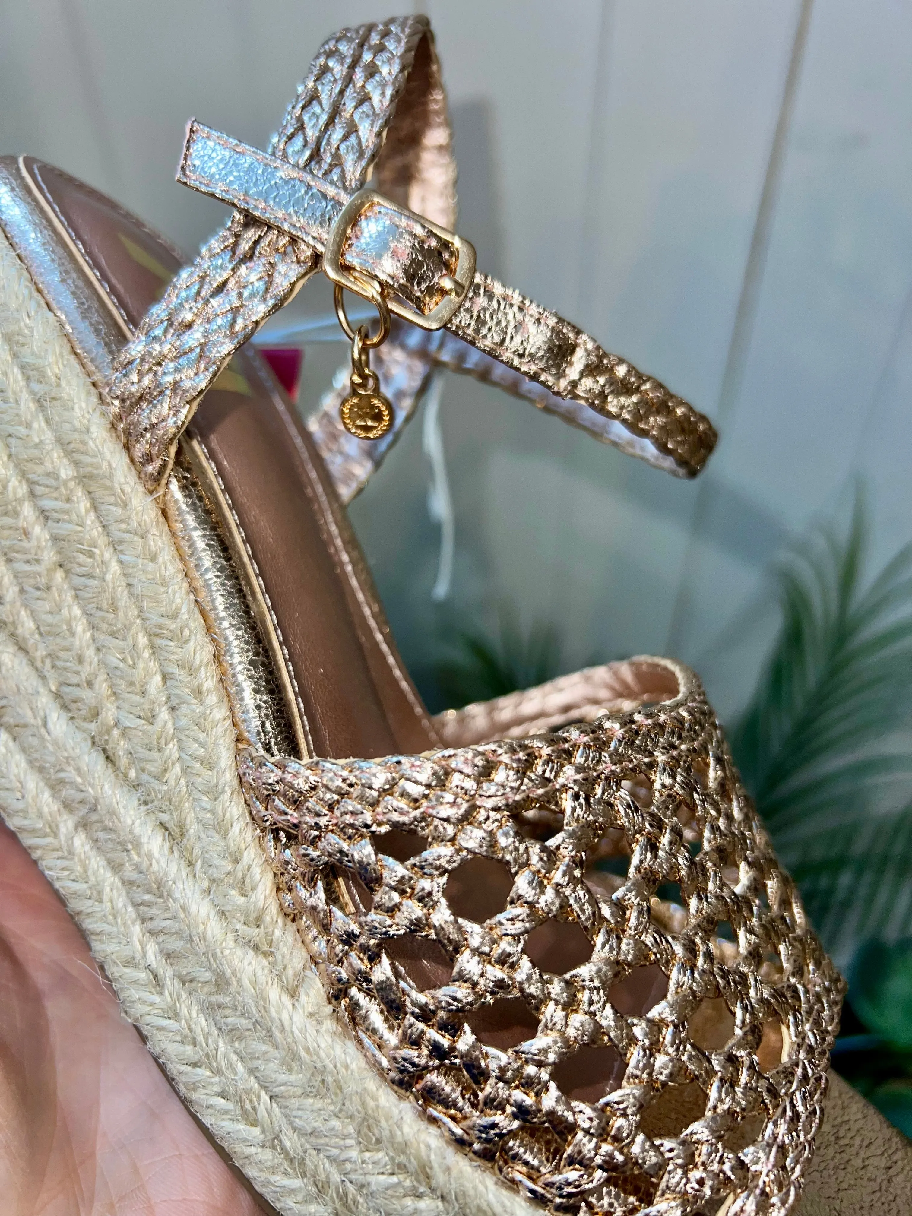 Metallic Wedges - Rose Gold