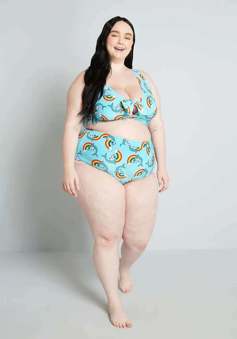 ModCloth x Collectif The Sara High-Waisted Bikini Bottom