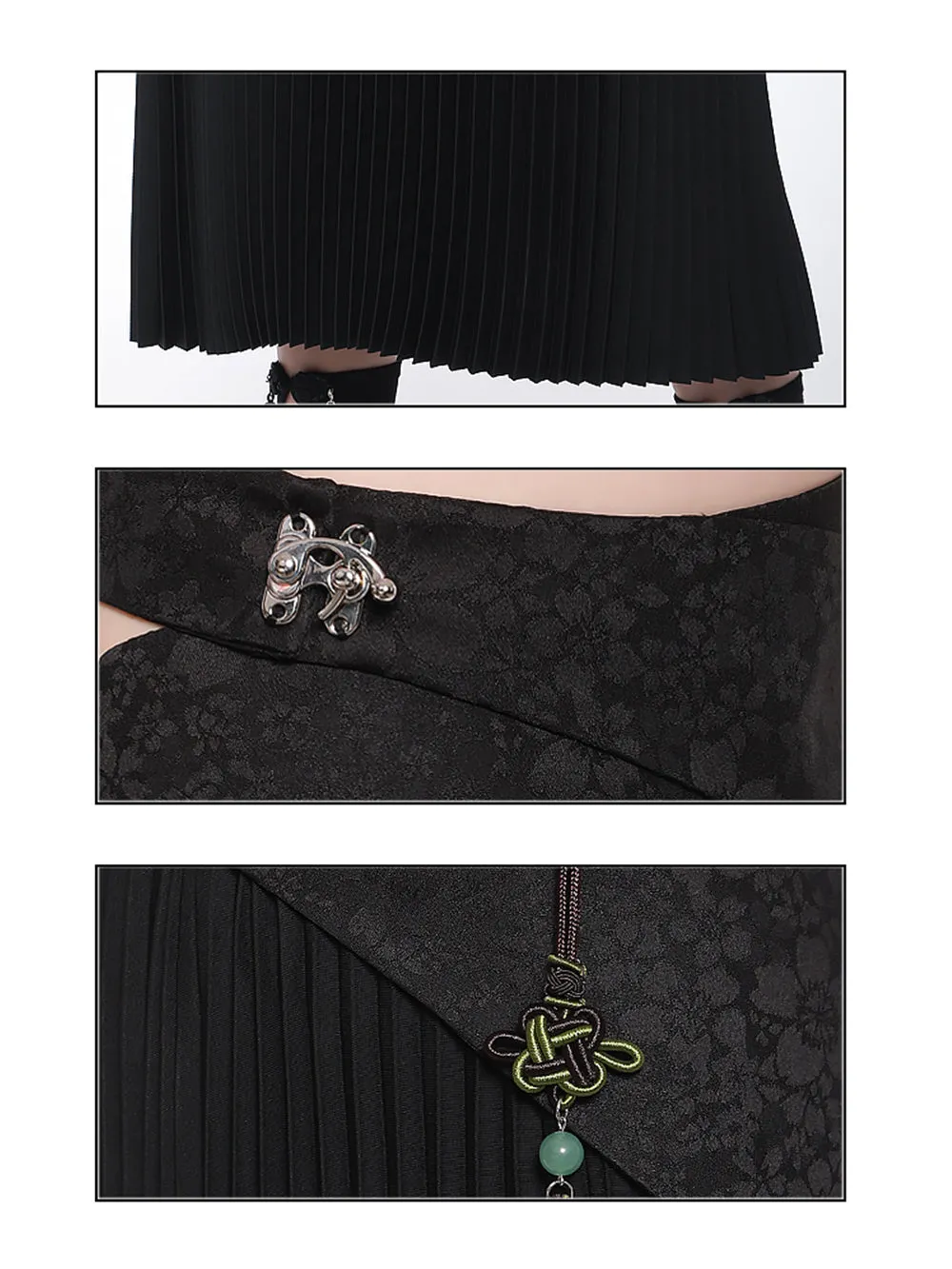 MUKTANK × CUUDICLAB Modified Song-style Pleated Skirts
