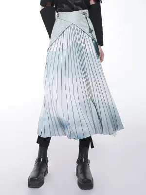 MUKTANK × CUUDICLAB Modified Song-style Pleated Skirts