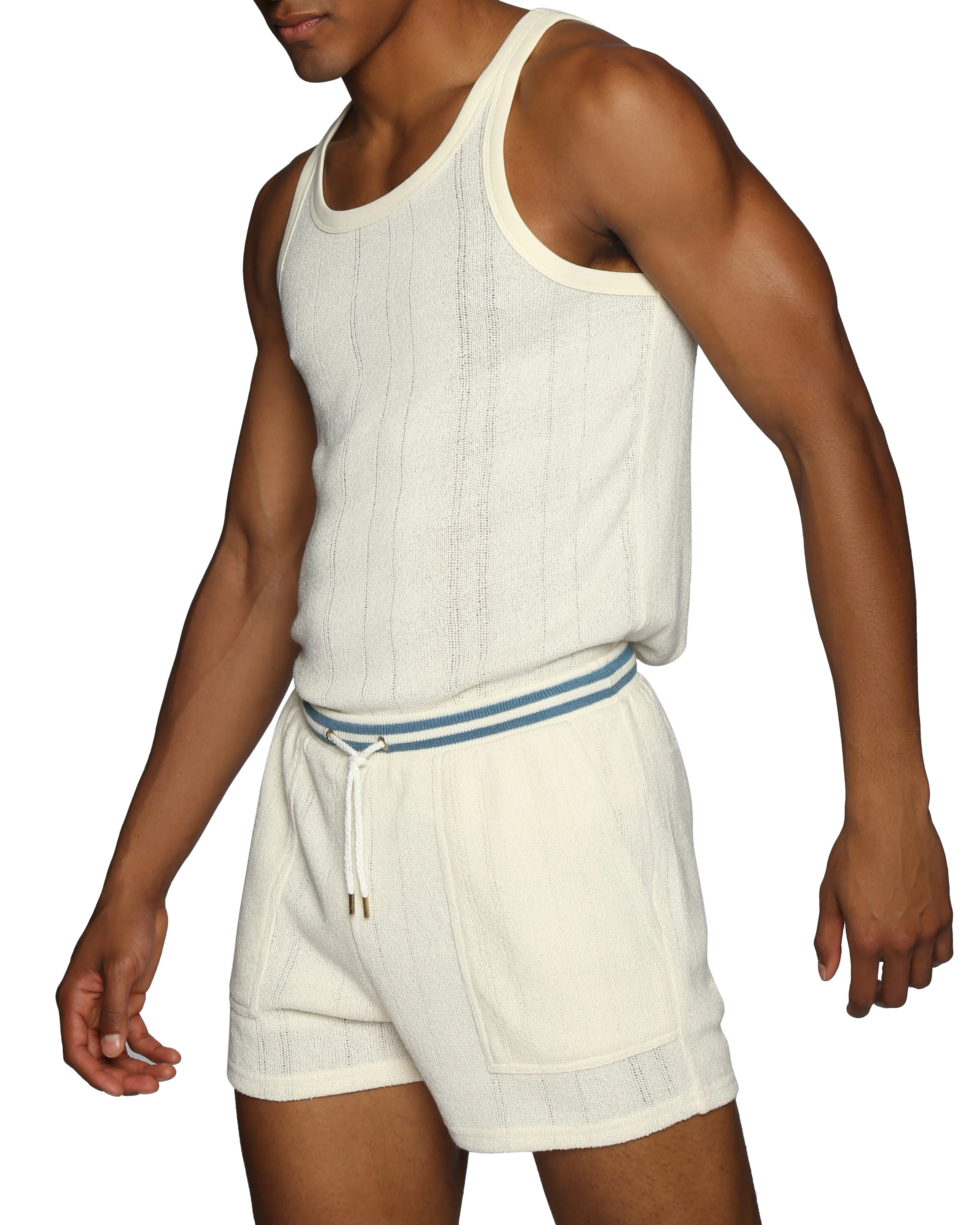 NEW RESORT '25- Ivory Antibes Knit Cabana Short