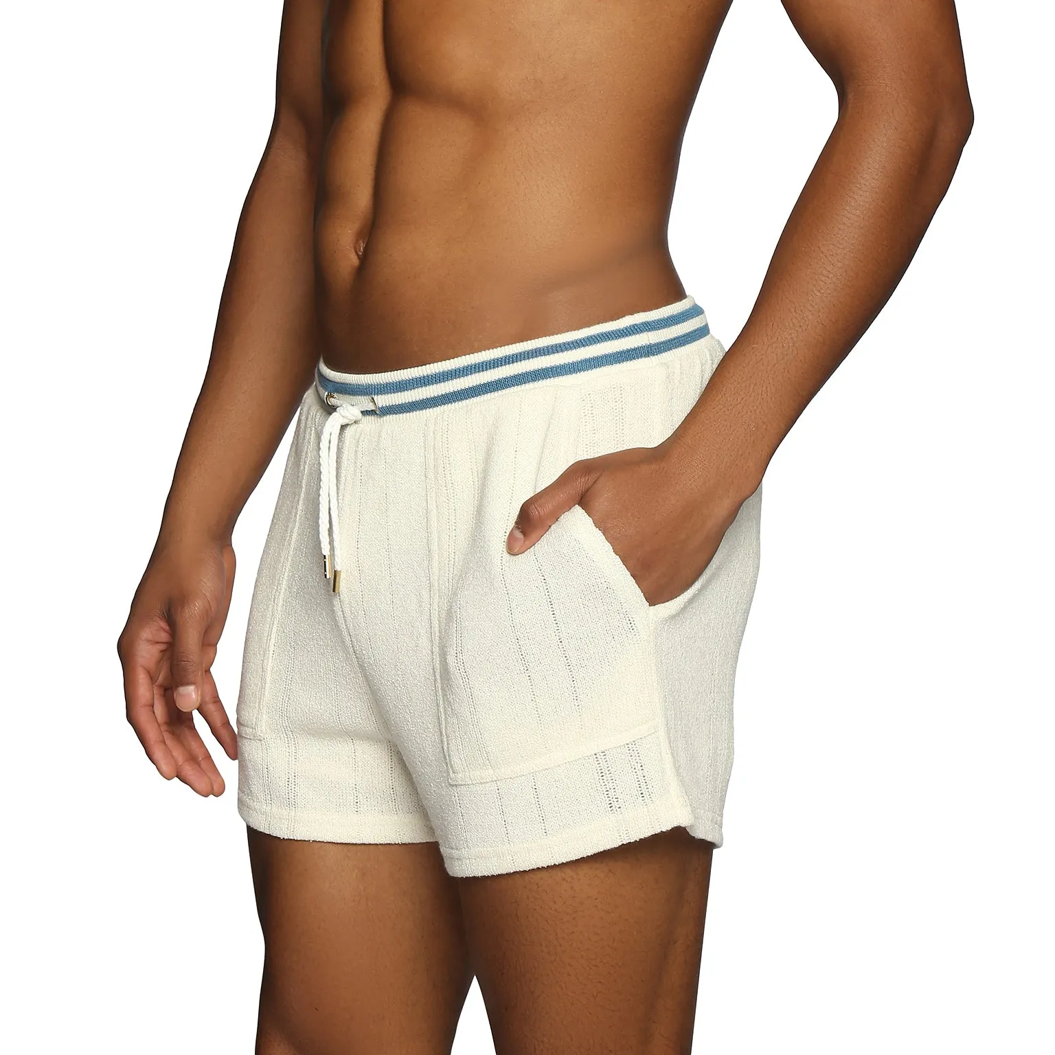 NEW RESORT '25- Ivory Antibes Knit Cabana Short