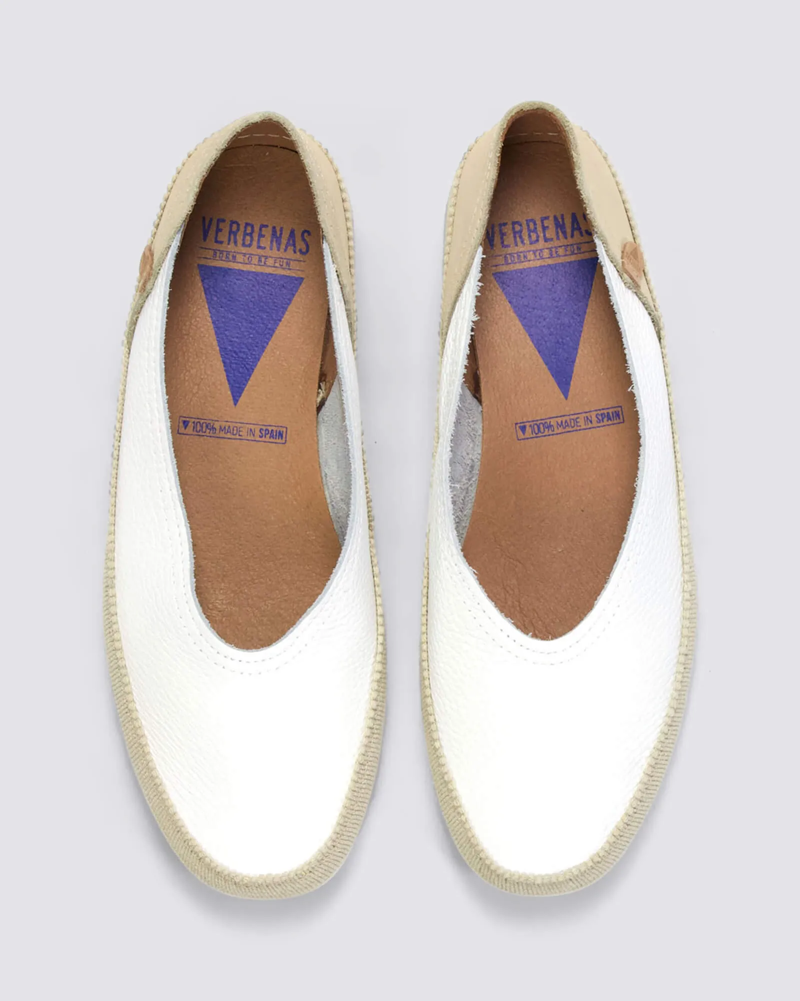 NOELIA FLATS WHITE LEATHER