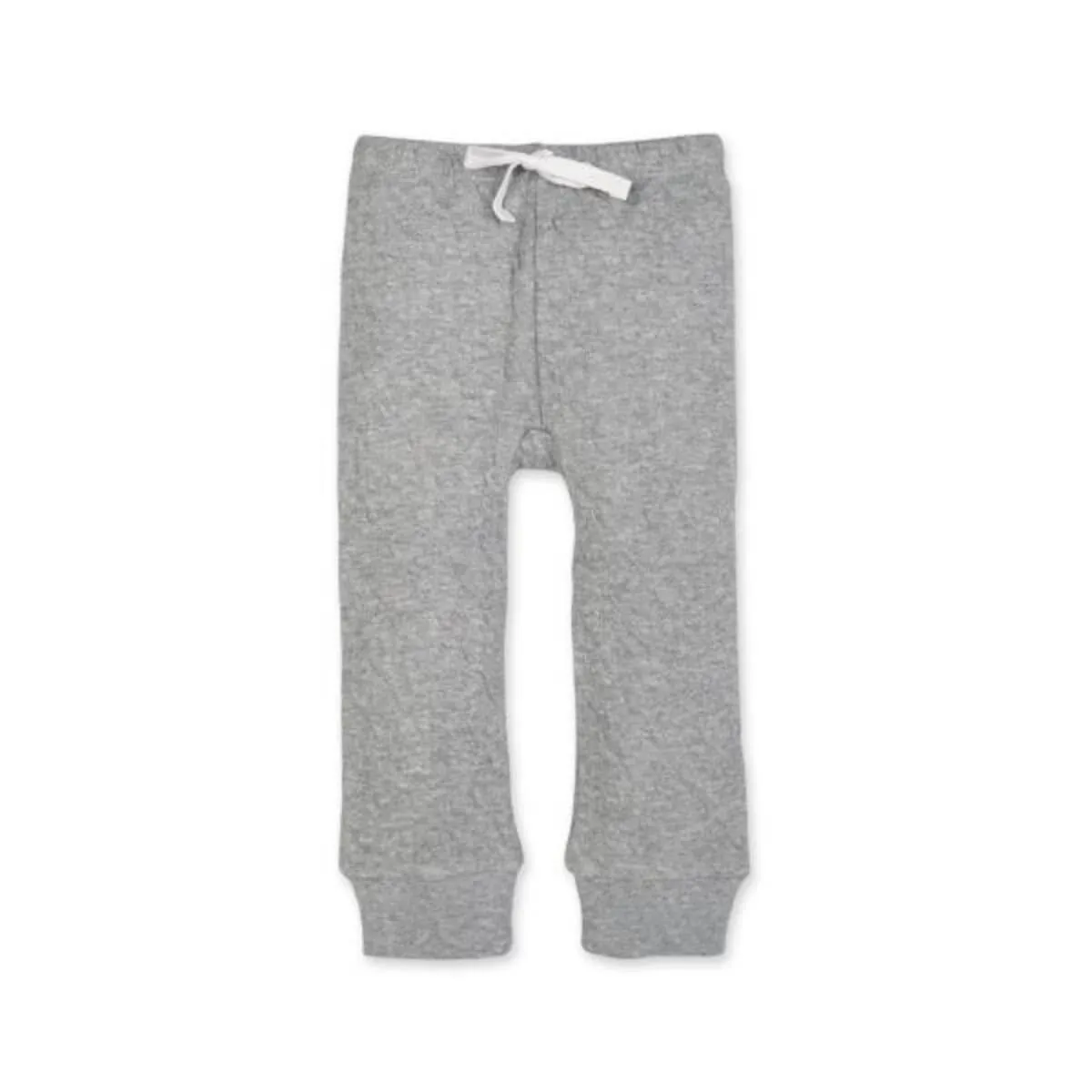 Organic Cotton Quilted Baby Pants - Gray