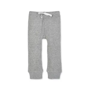 Organic Cotton Quilted Baby Pants - Gray