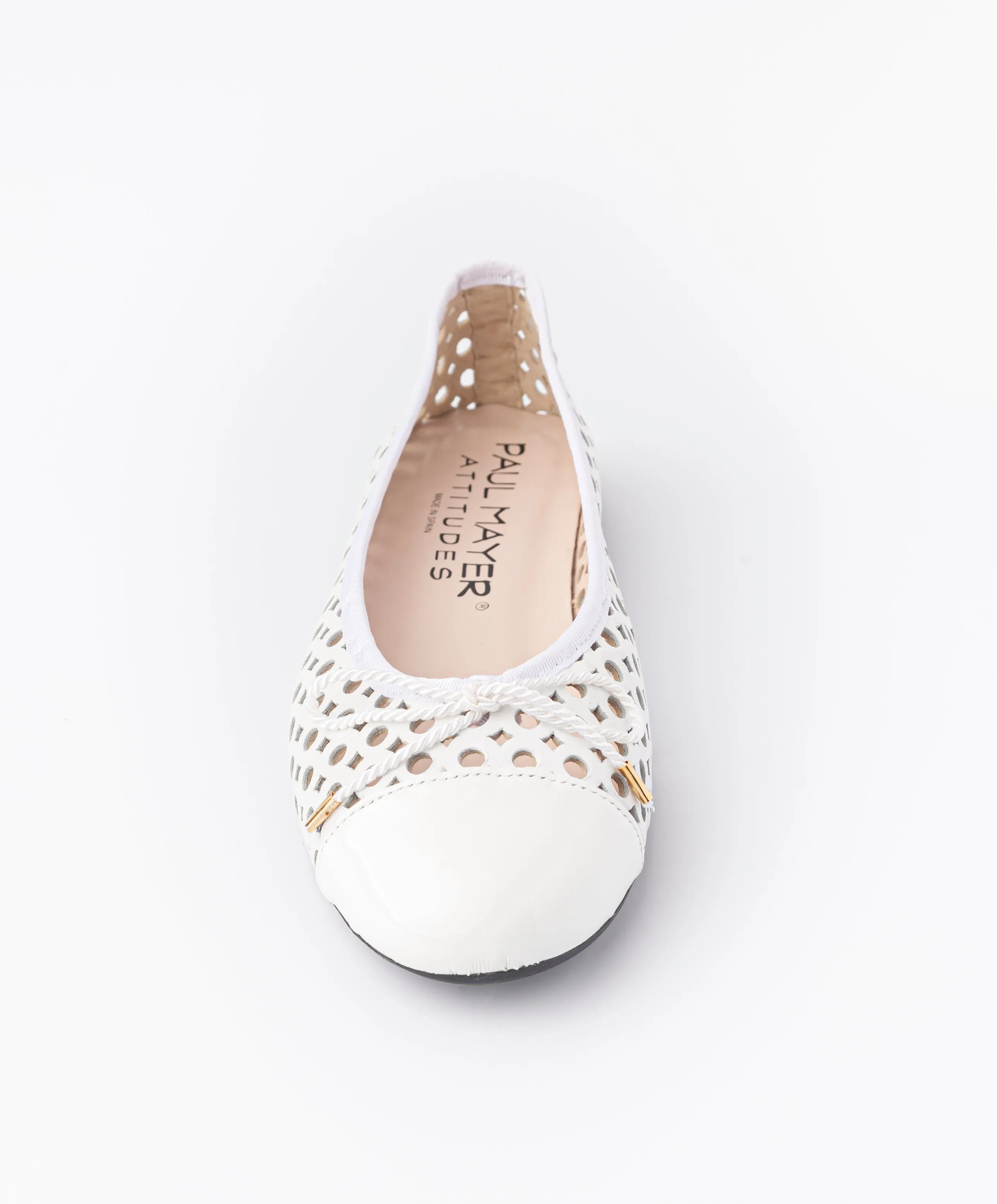 PAUL MAYER - BRANDY - PATENT WHITE NAPPA WHITE