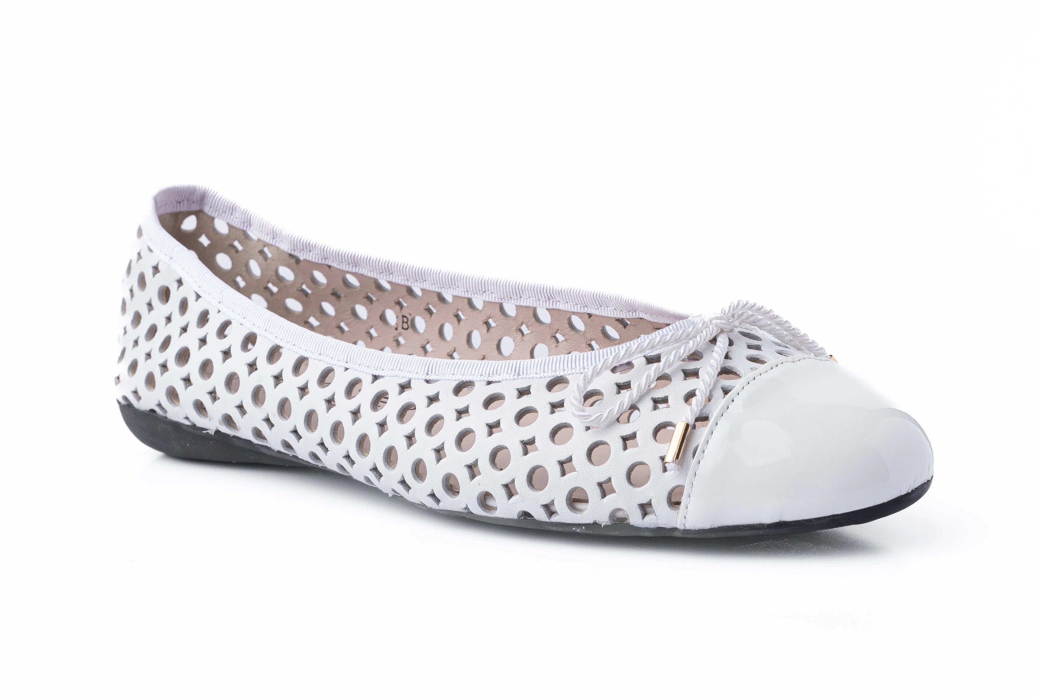 PAUL MAYER - BRANDY - PATENT WHITE NAPPA WHITE