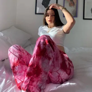 Pink Wide Leg Pants