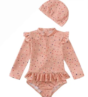 Pretty in Pink Polka Splash Swimwear Set