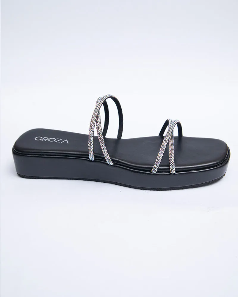 Rhinestones Studded Wedges