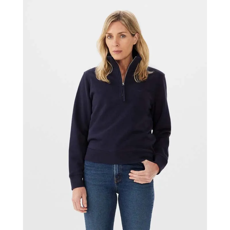 R.M.Williams Trickett Ladies Zip Neck Sweatshirt - Dark Navy