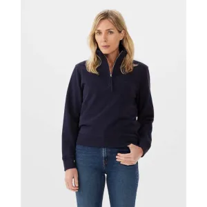 R.M.Williams Trickett Ladies Zip Neck Sweatshirt - Dark Navy