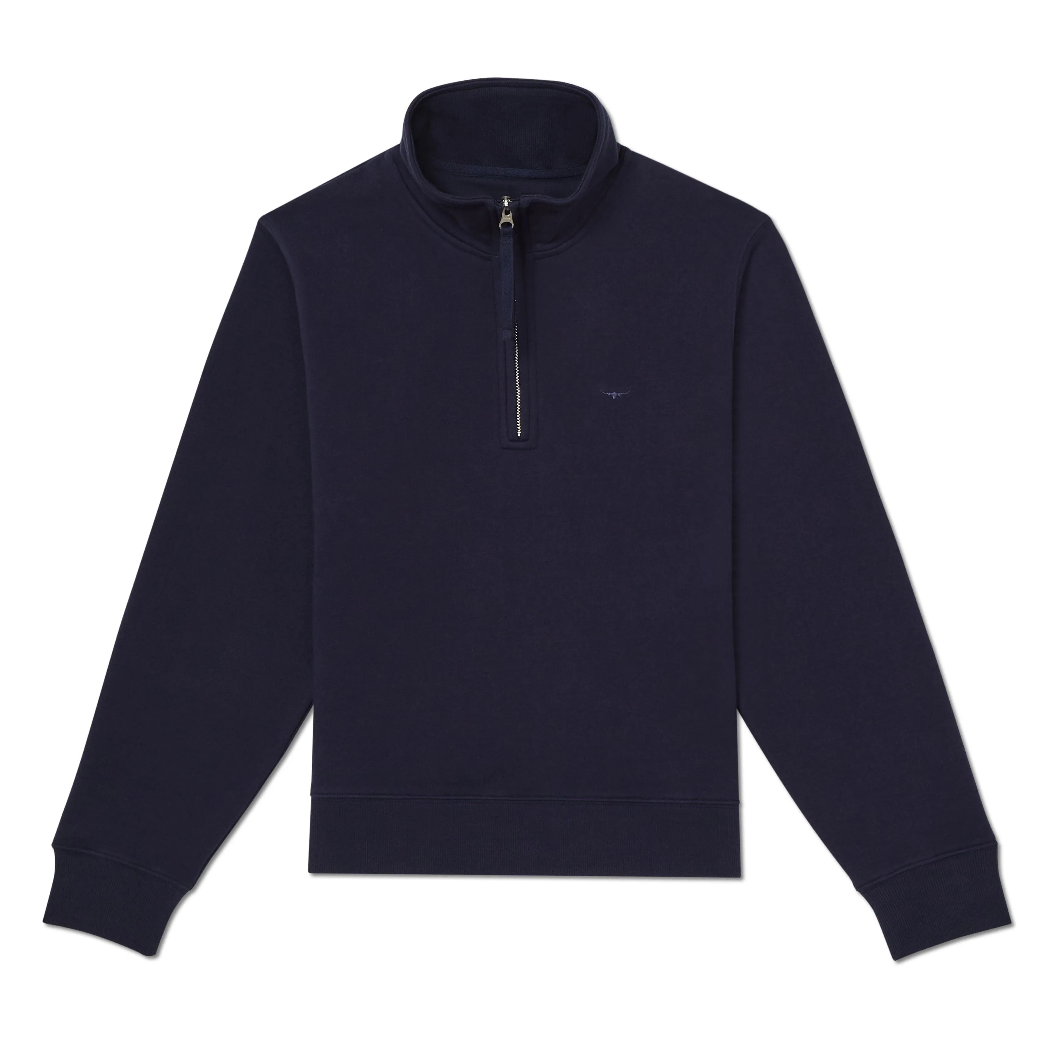 R.M.Williams Trickett Ladies Zip Neck Sweatshirt - Dark Navy