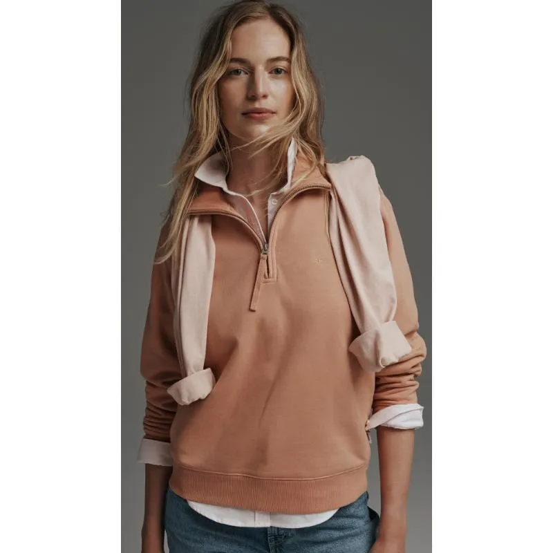 R.M.Williams Trickett Ladies Zip Neck Sweatshirt - Pink