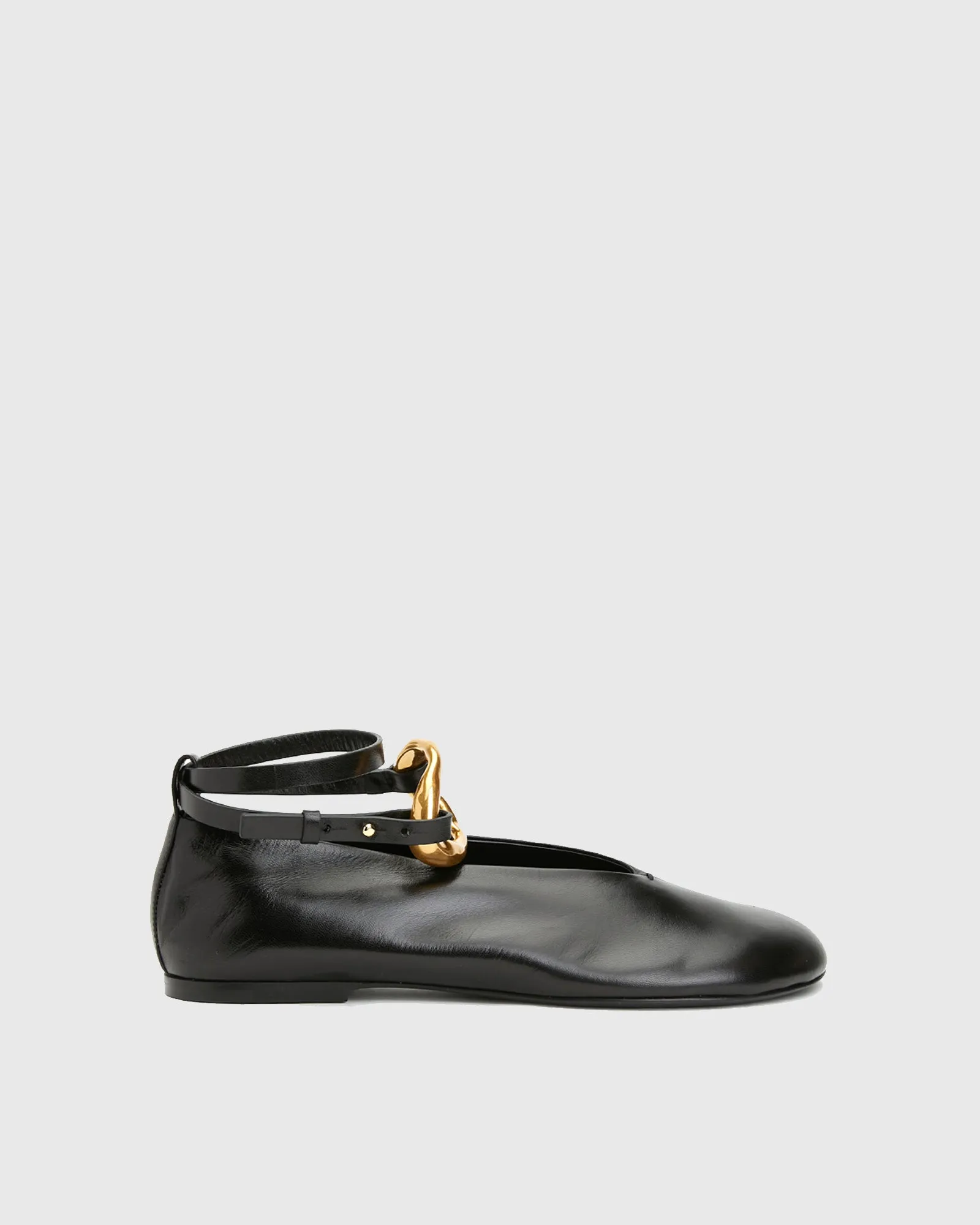Saga Metal Ring Strap Ballet Flats