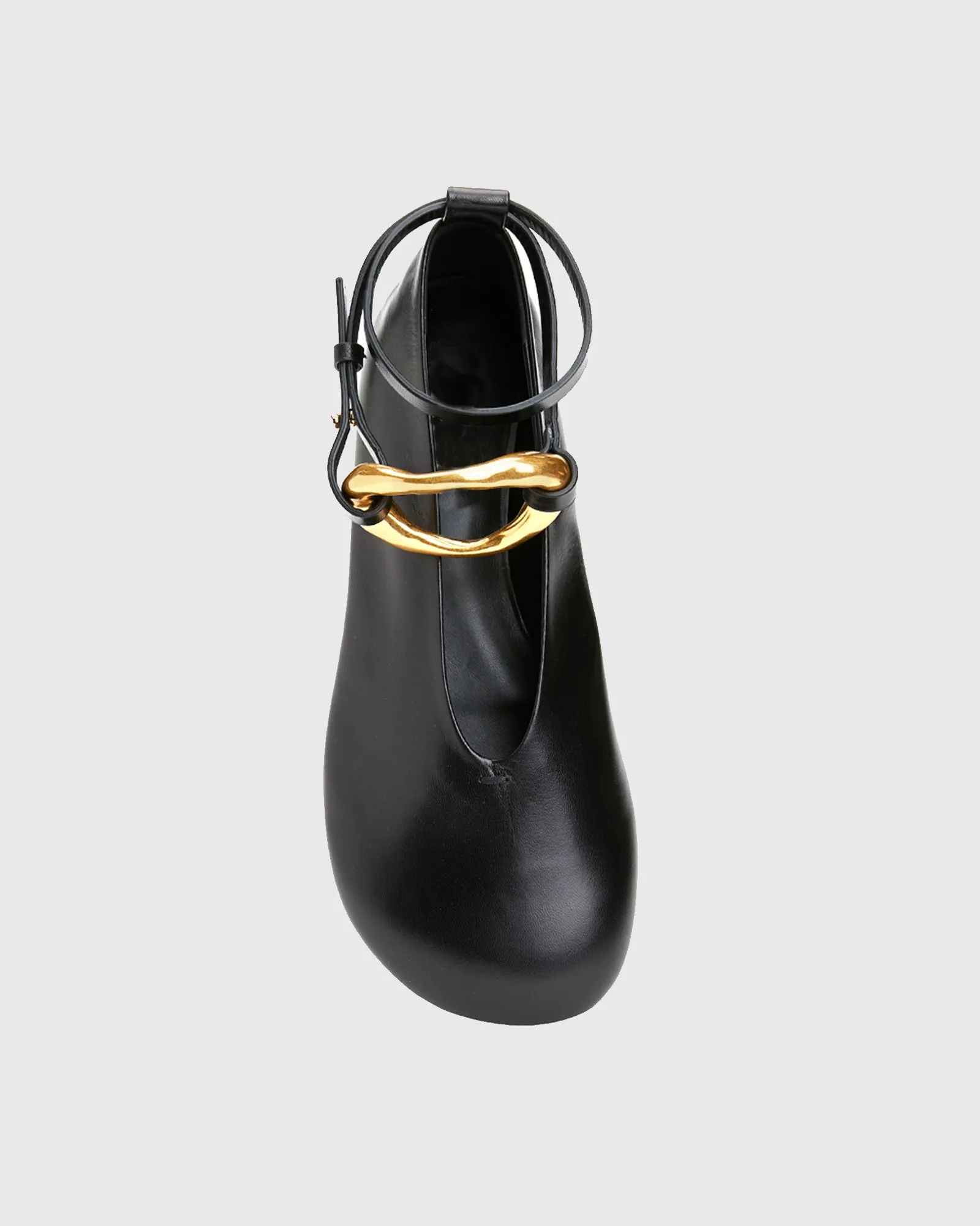 Saga Metal Ring Strap Ballet Flats