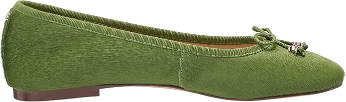 Sam Edelman Felicia Matcha Green Slip On Rounded Toe Flexible Wide Ballet Flats