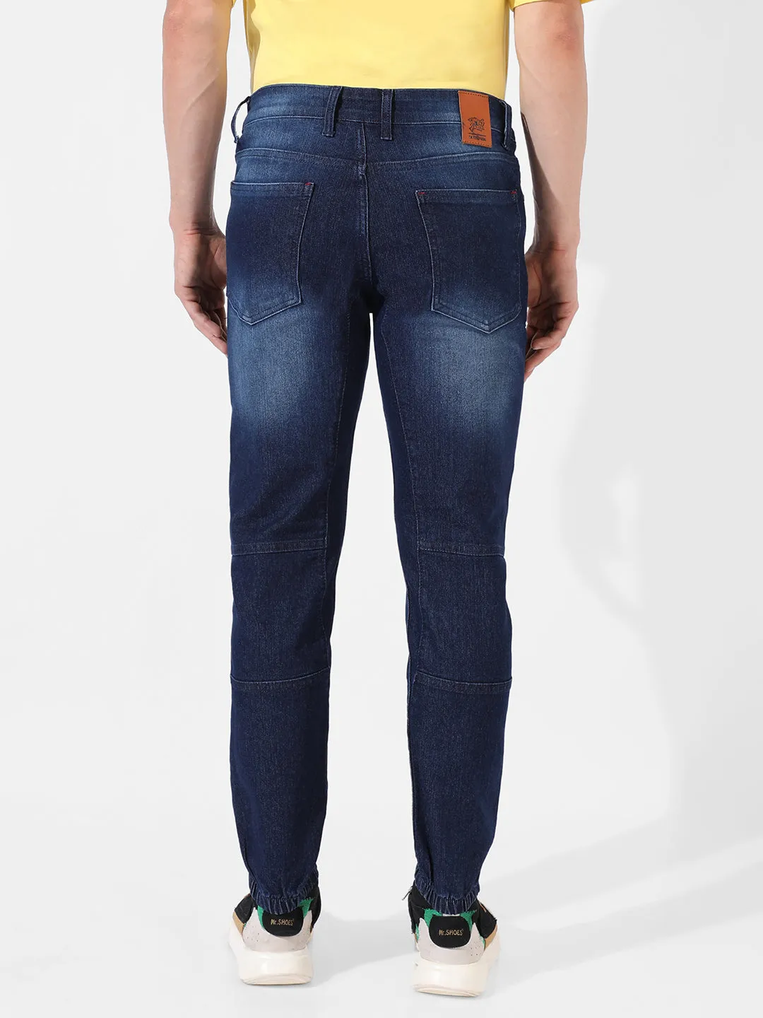 Self-Design Parallel Stitched Denim Jeans