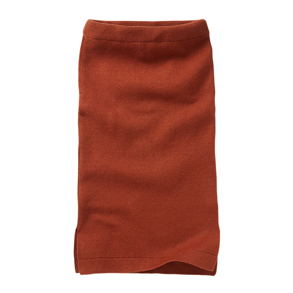 Skirt Knit Dark Ginger