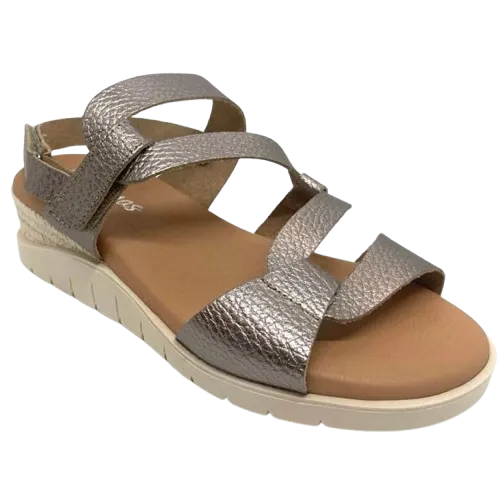 Social Sandals - Gold/Pewter