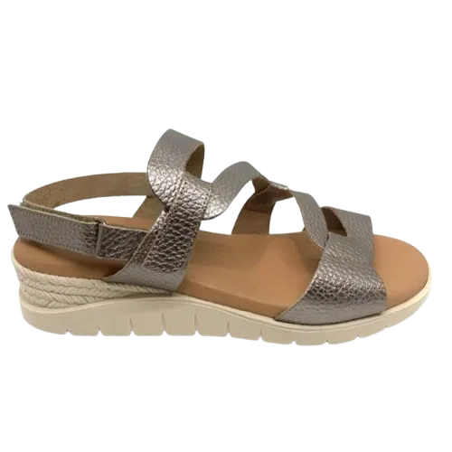 Social Sandals - Gold/Pewter