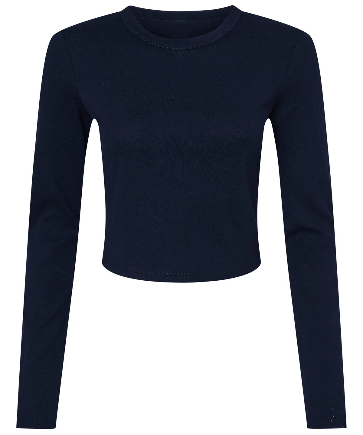 Solid Navy Blend - Women’s micro rib long sleeve baby t-shirt