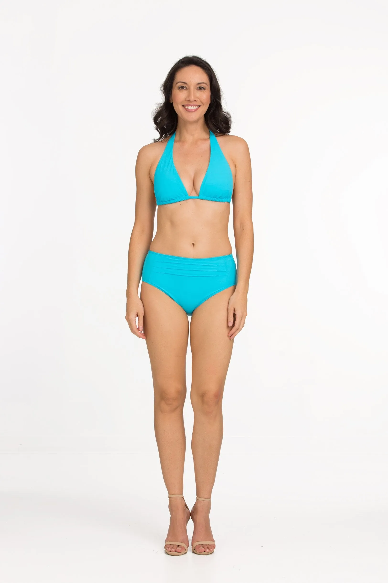 Solid Pleated Mid-Rise Bottom (Style 209)