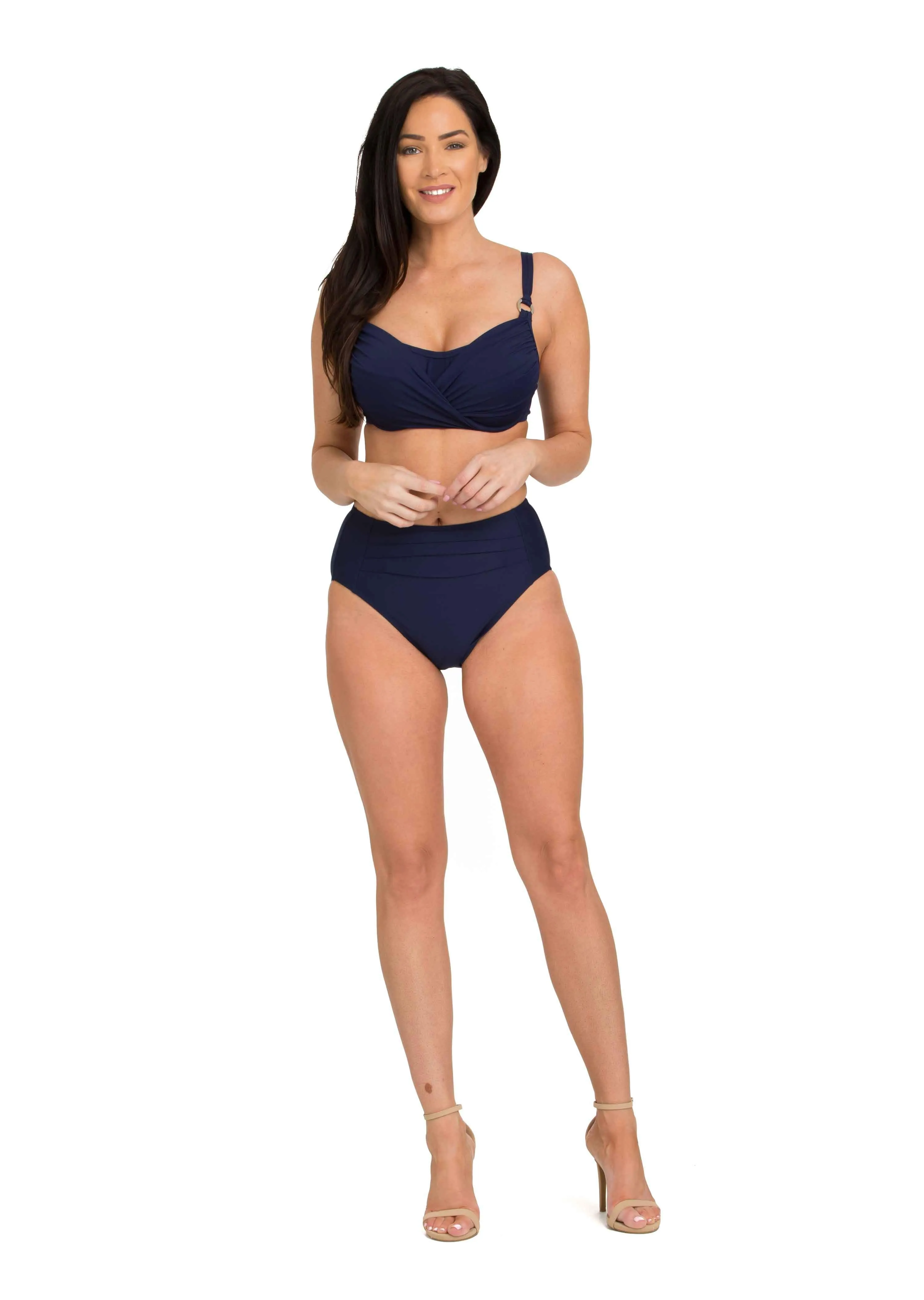 Solid Pleated Mid-Rise Bottom (Style 209)