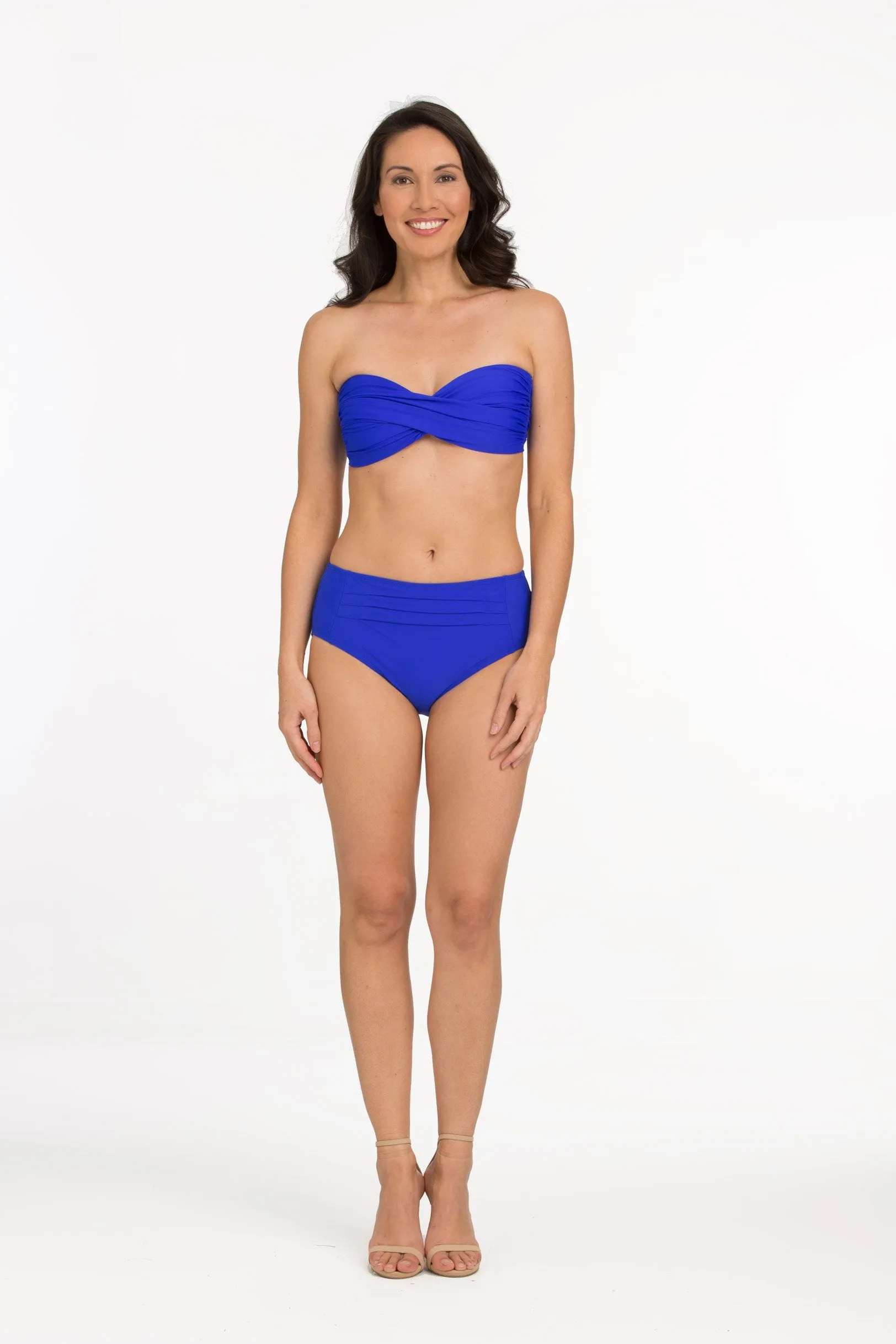 Solid Pleated Mid-Rise Bottom (Style 209)