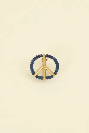 SunKu Peace Pin - Indigo / Gold