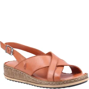 Tan Elena Crossover Wedges