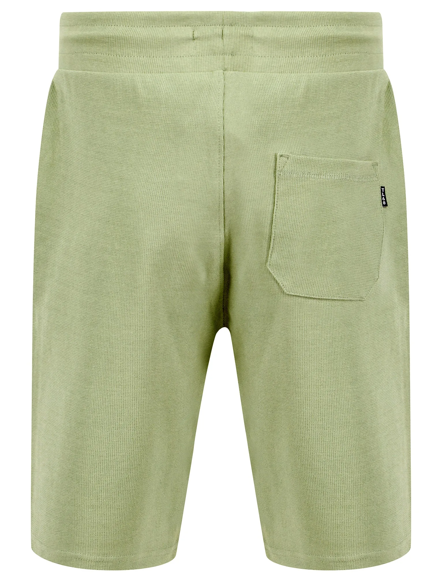 Tarot Motif Brushback Fleece Jogger Shorts in Seagrass - Tokyo Laundry