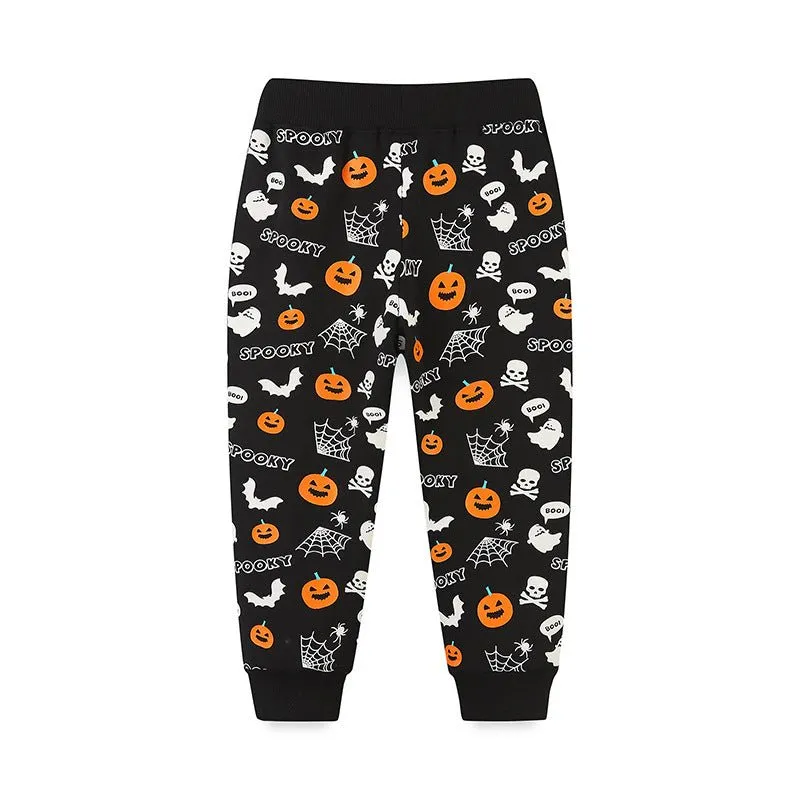 Toddler/Kid Festive Halloween Prints Pants