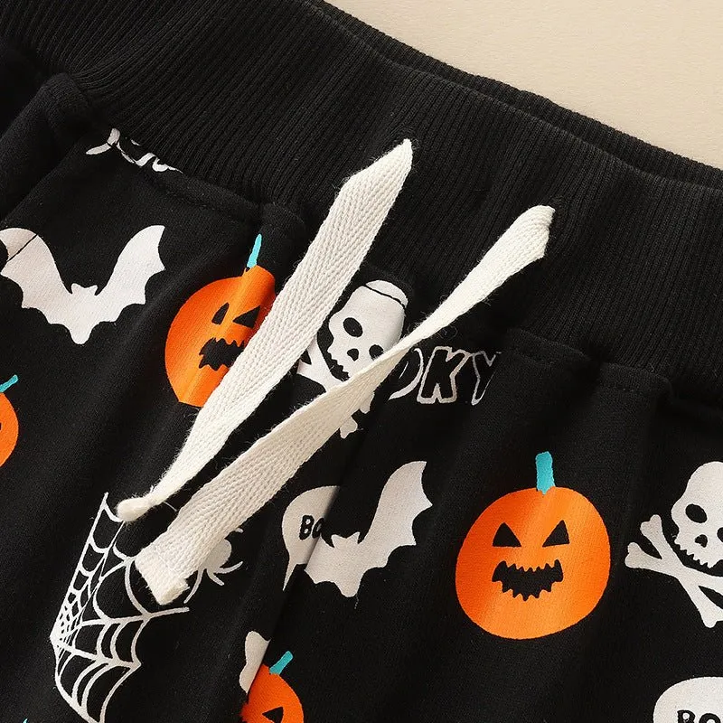 Toddler/Kid Festive Halloween Prints Pants
