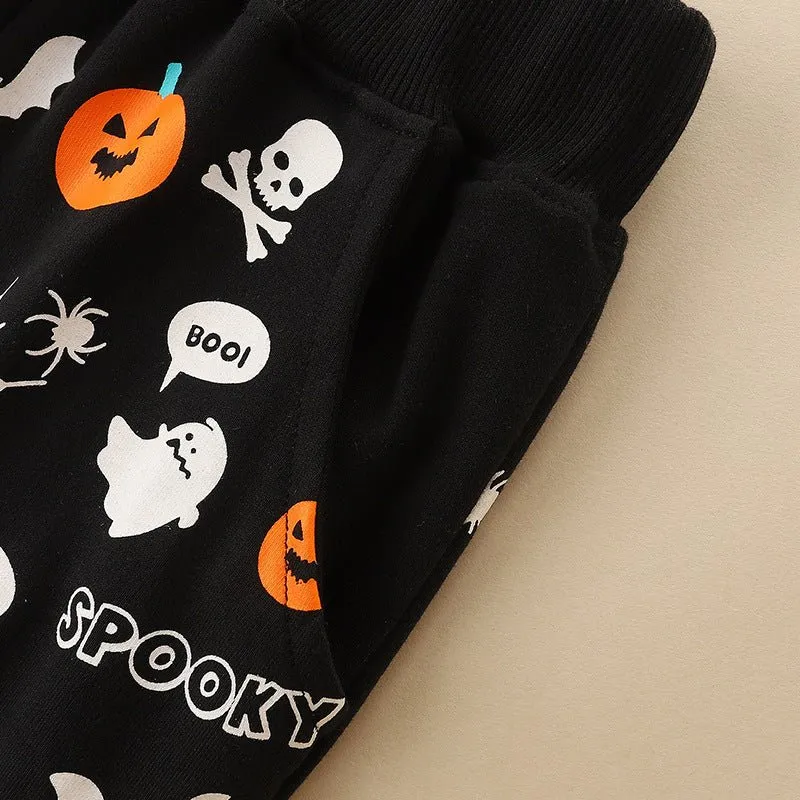 Toddler/Kid Festive Halloween Prints Pants