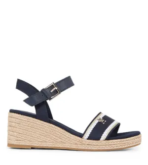 TOMMY HILFIGER WEDGE SANDAL NAVY 24