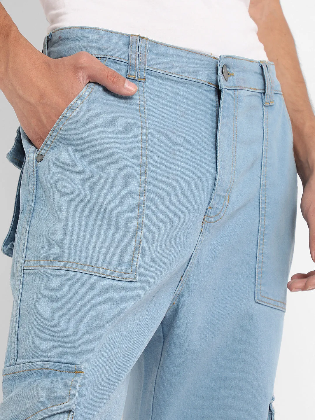 Utility Cargo Denim Jeans