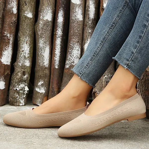Women'S Comfort Round Toe Flat Shoes 22970071C