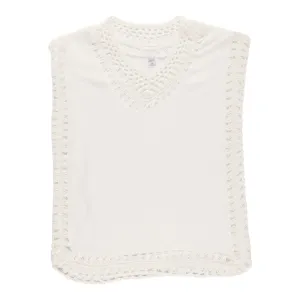 Women's Round Neck Crochet Swim Cover-Up