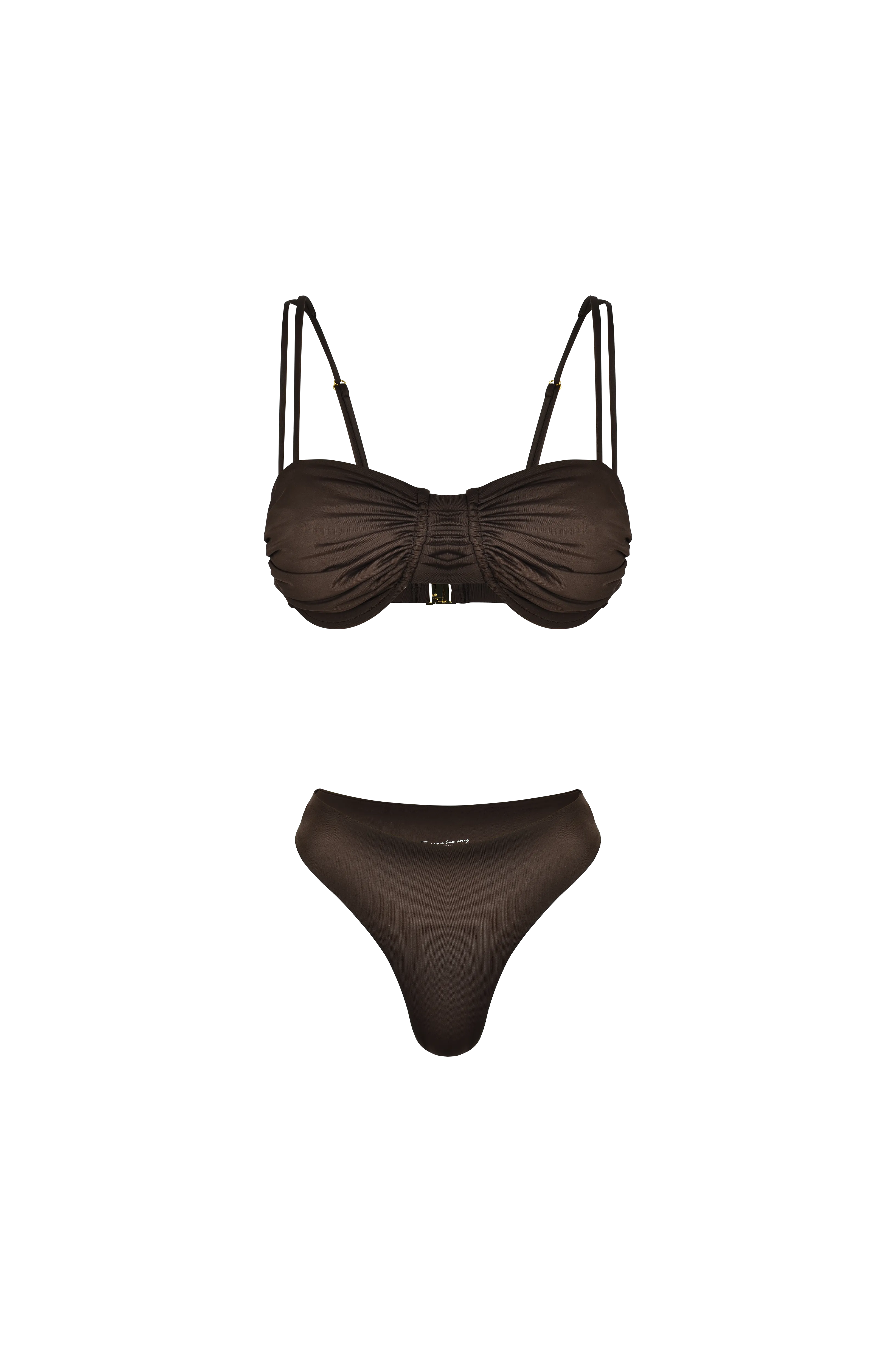 Zephyr Underwire Bikini Top Choco
